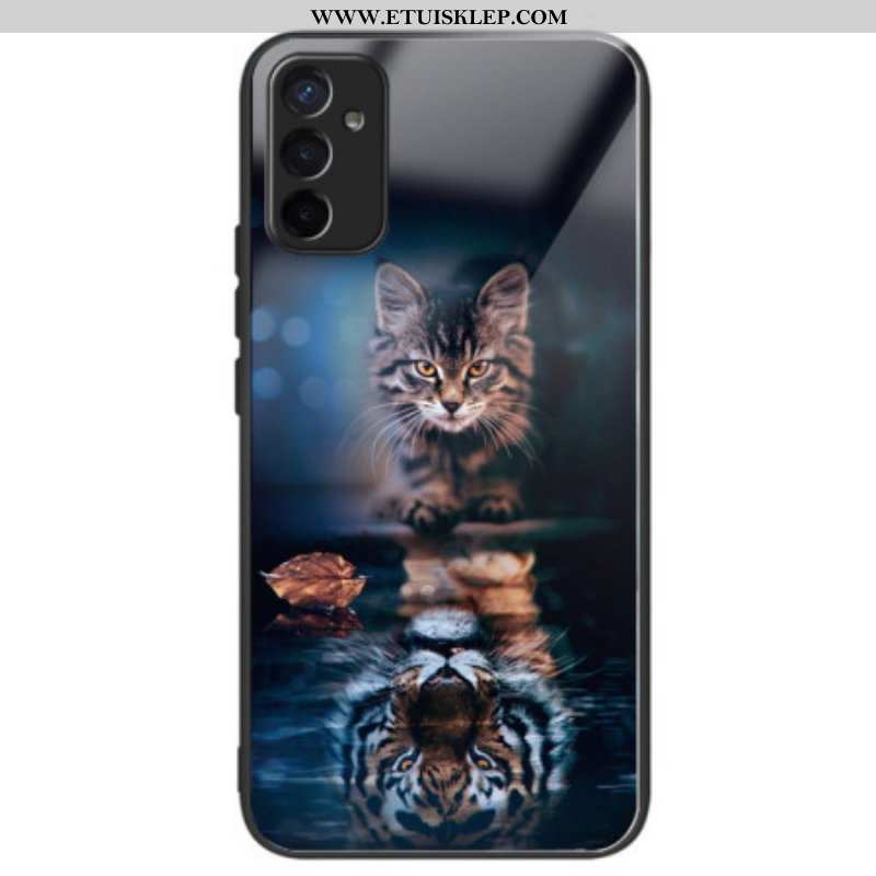 Etui do Samsung Galaxy M13 Kot Ze Szkła Hartowanego